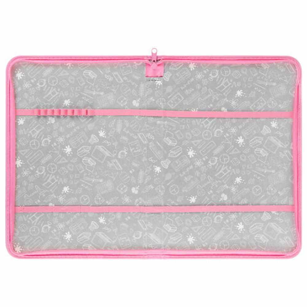 Папка на молнии BRAUBERG А4 с ручкой, с органайзером, 1 отделение, "Paw prints", 273383