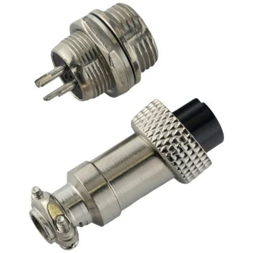 Авиационный разъем GX12 4Pin (штекер+гнездо)