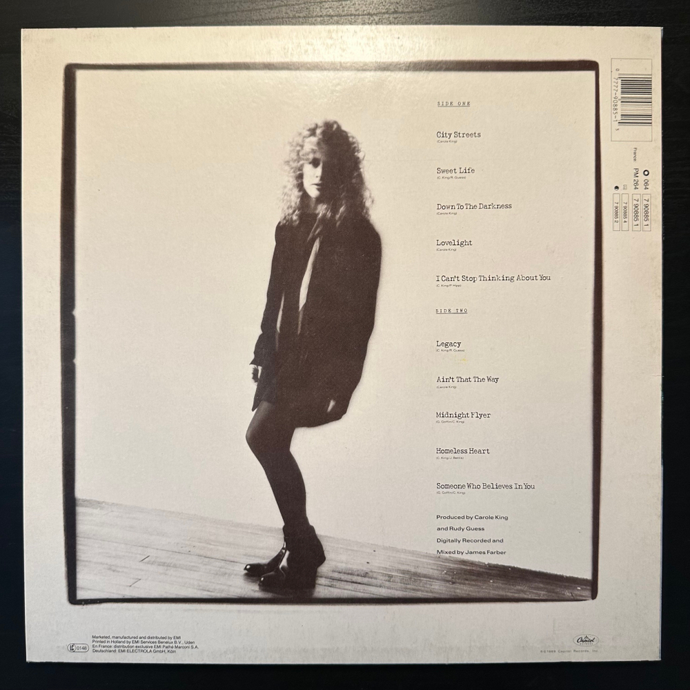 Carole King - City Streets (Европа 1989г.)