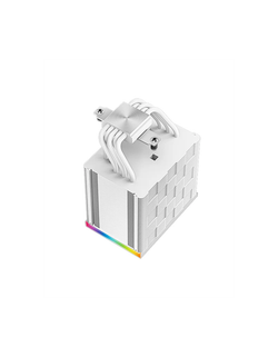 Кулер для процессора DEEPCOOL AK500 DIGITAL WH LGA20XX/1700/1200/115X/AM5/AM4 (9шт/кор, TDP 240W, PWM, Fan 120mm, 5 тепл. трубок, Copper Base, белый) RET