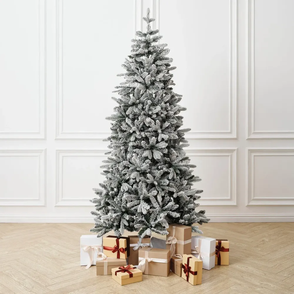 Заснеженная елка «Bourget» (Литая+пвх) 240 см / 2,4 м