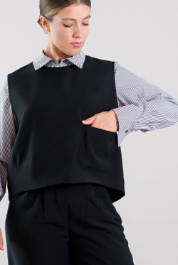 Жилет женский 2955ВП, черный #70Ч062955ВП