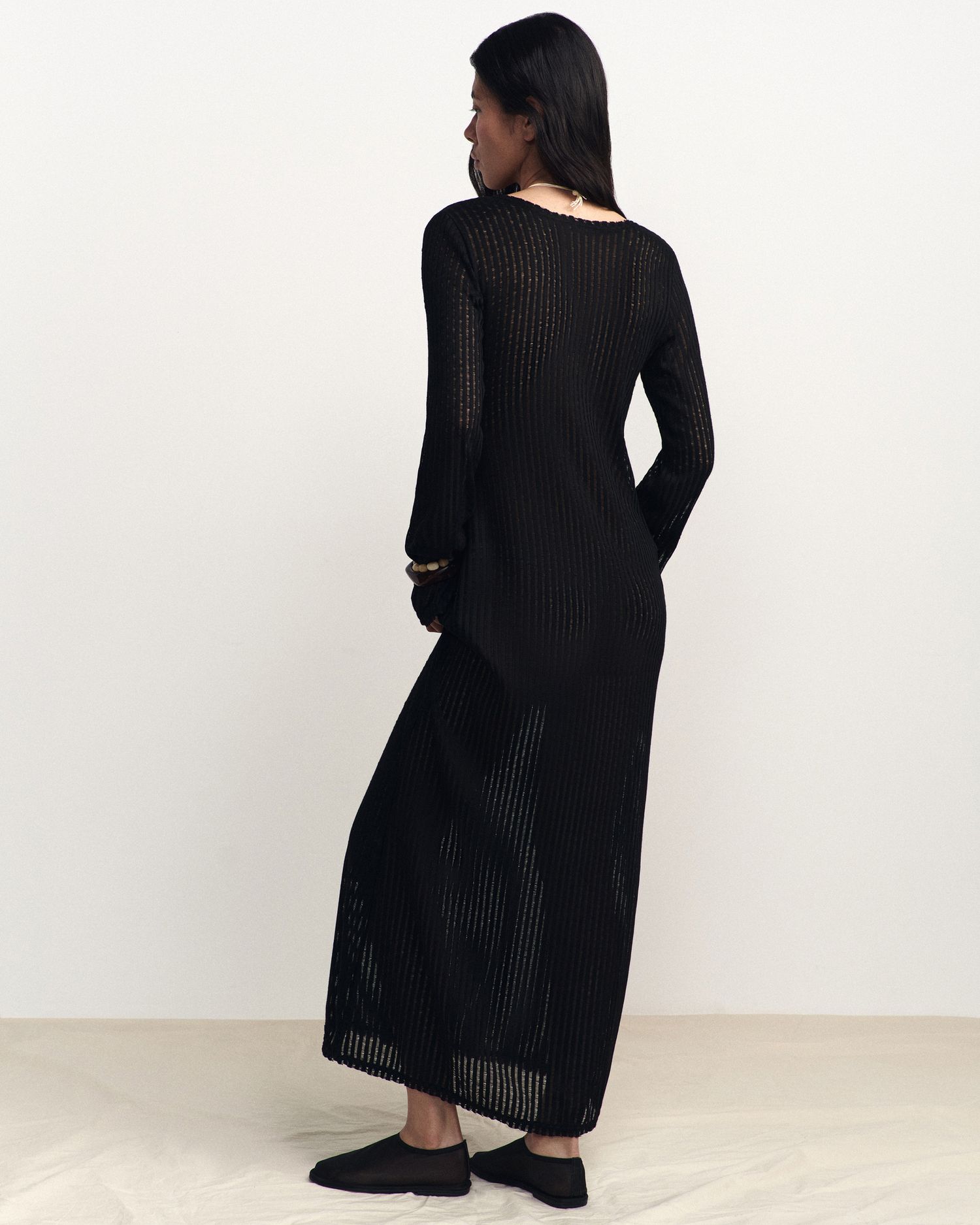 Платье с О-вырезом