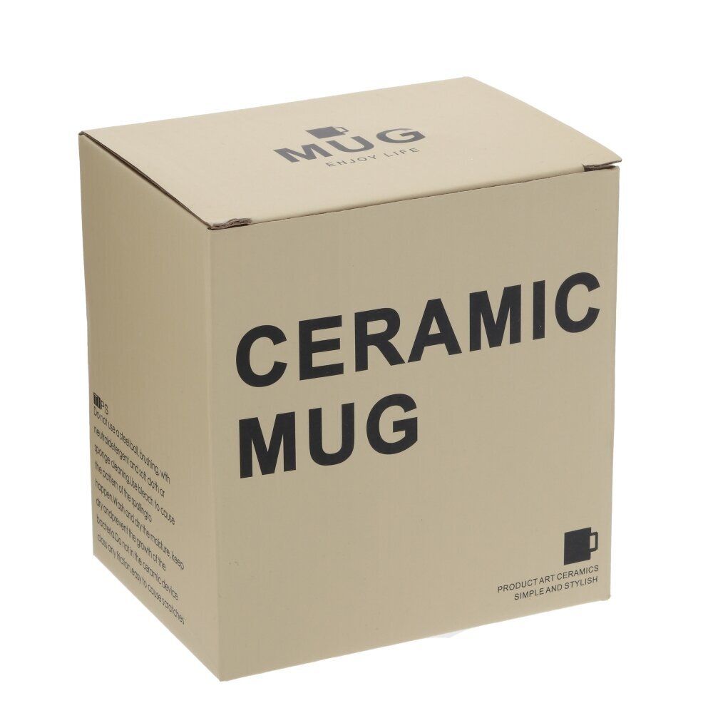 GAEM Кружка с крышкой и ложкой, 390 мл, L14 W10 H13 см