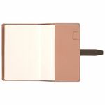 Ежедневник датированный 2025, А5, 143x218 мм, BRAUBERG "Journal", под кожу, застежка, органайзер, серый, 115881