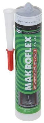 Makroflex НА147 герметик силикатный огнеупорный черный (0,3л)---