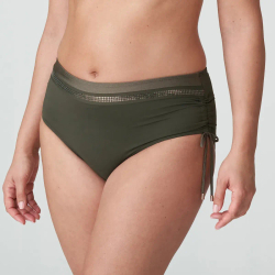 PRIMADONNA Плавки бикини с высокой талией на завязках, хаки