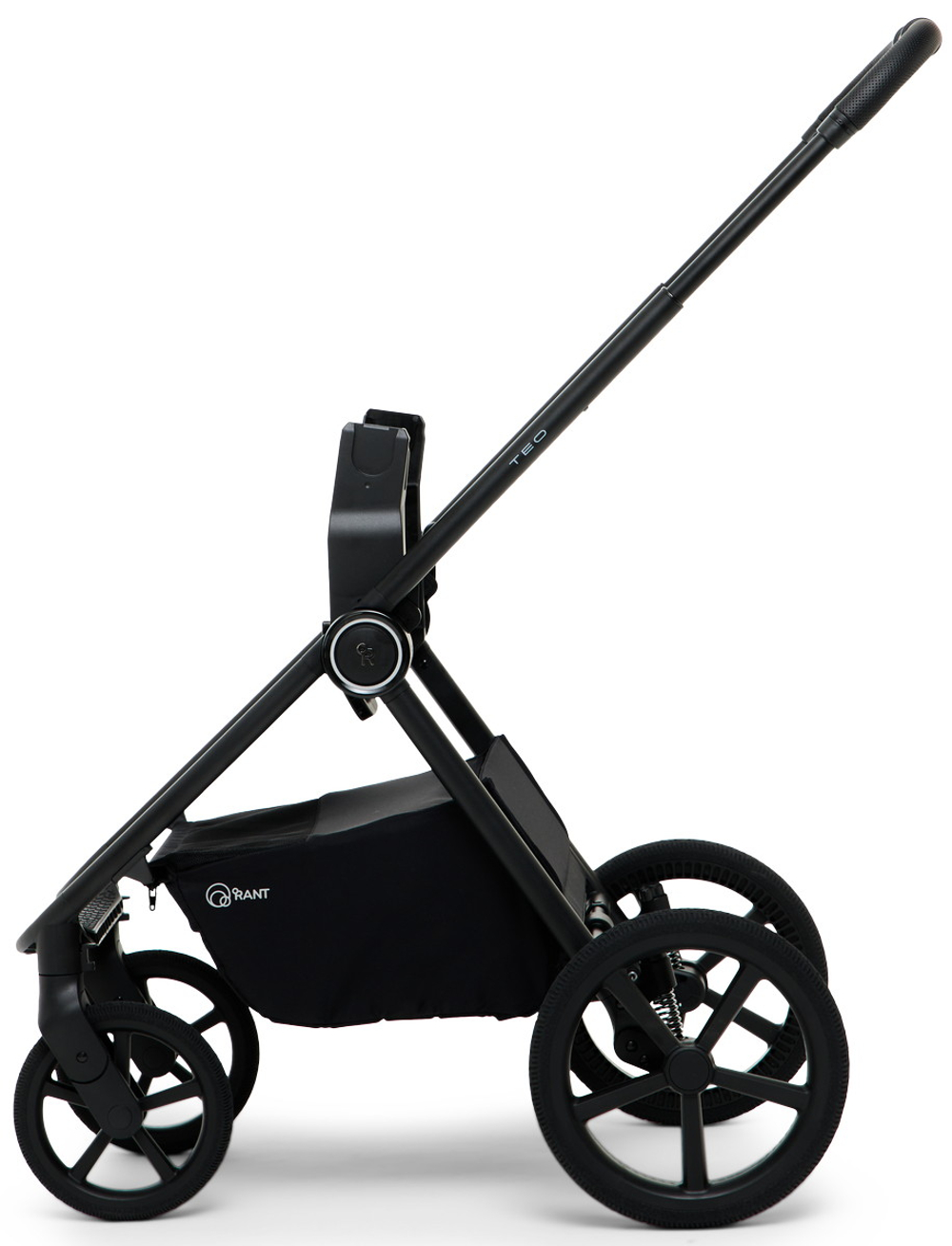 Детская коляска Rant Teo Soft 3 в 1 с автокреслом Aster Zero Black Graphite