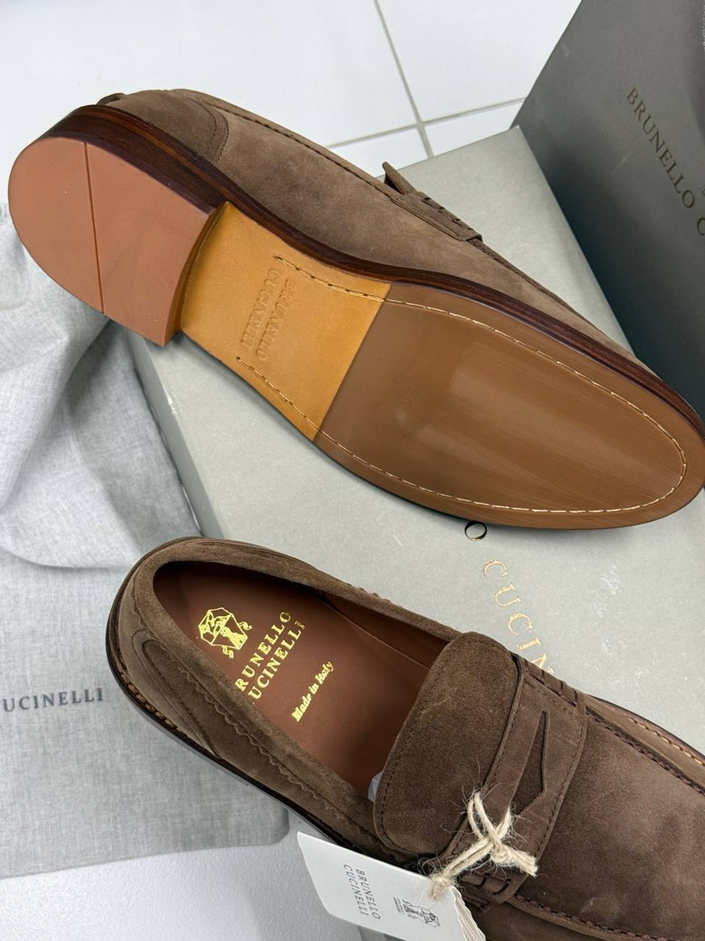 Лоферы коричневые Brunello Cucinelli