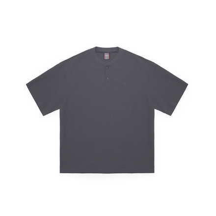 Футболка Blue Monte Waffle Knit Henley Short-Sleeve T-Shirt "Dayan Purple-Gray"