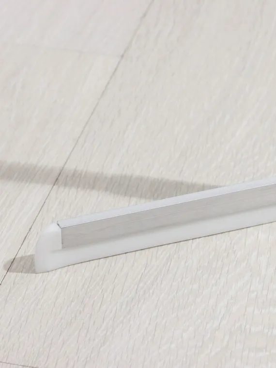 Водосгон для пола Доляна, силиконовый поворотный сгон 37 см, черенок из нержавеющей стали 74-124 см