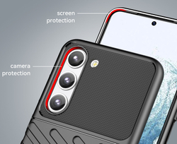 Усиленный чехол с рельефной фактурой для смартфона Samsung Galaxy S23, серия Onyx (высокие защитные свойства) от Caseport