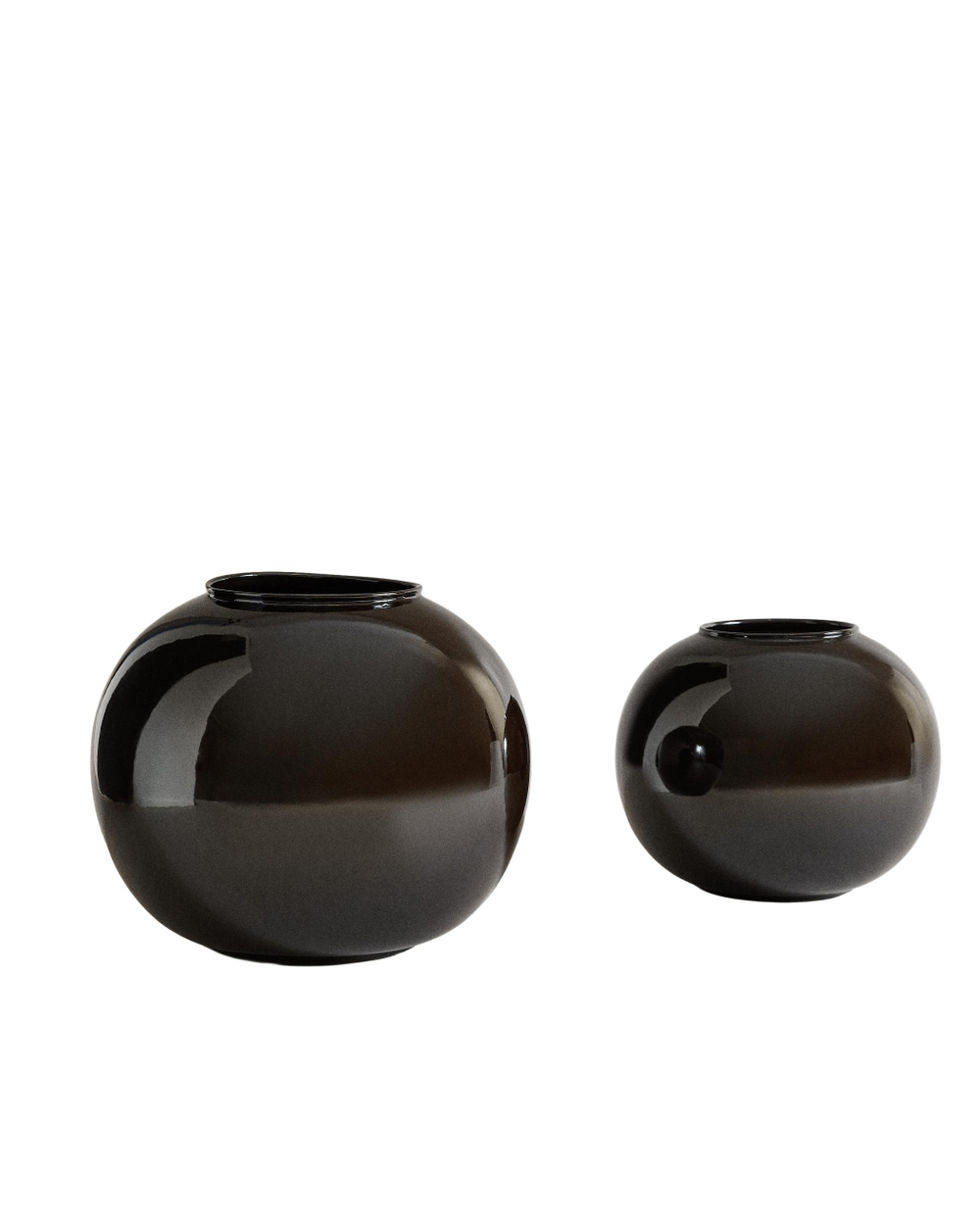 Zara Home Ваза из керамики, цвет коричневый, 25 см