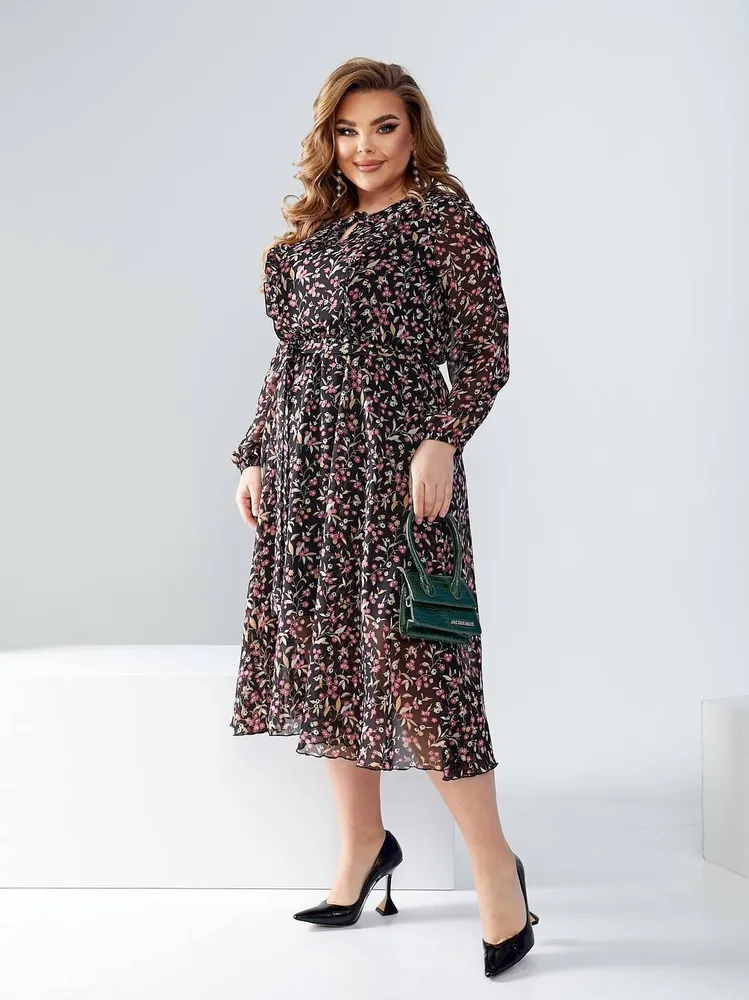 Шифоновое платье УК-8520