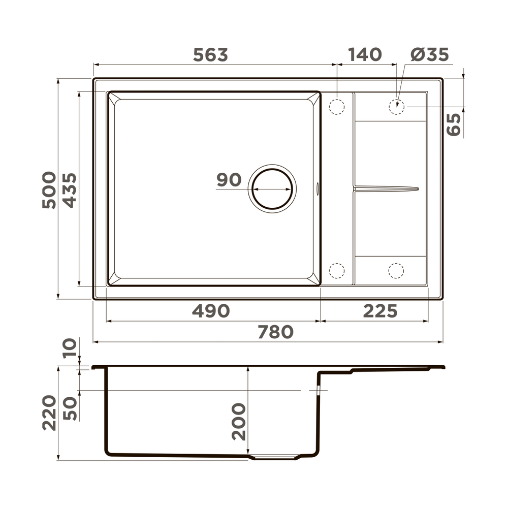 кухонная мойка Omoikiri Sumi 78A-LB-WH Artceramic/белый