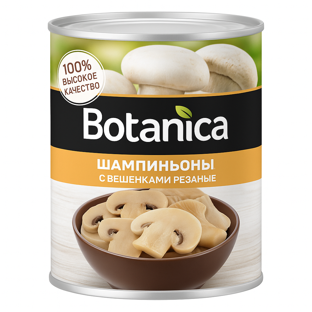 Шампиньоны с вешанками Botanica 400 гр