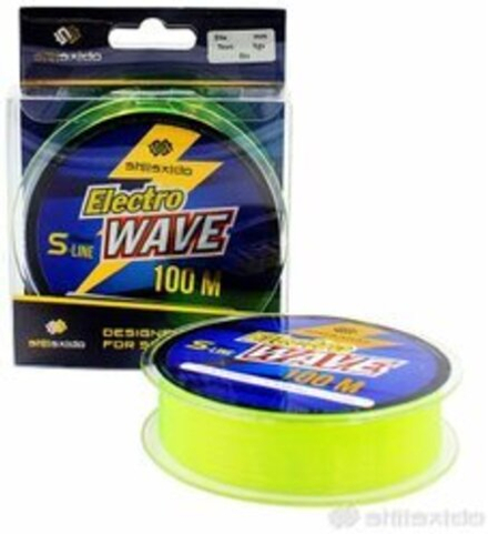 Леска Shii Saido Electro wave L-100м d-0,405мм test-11,48кг желтая