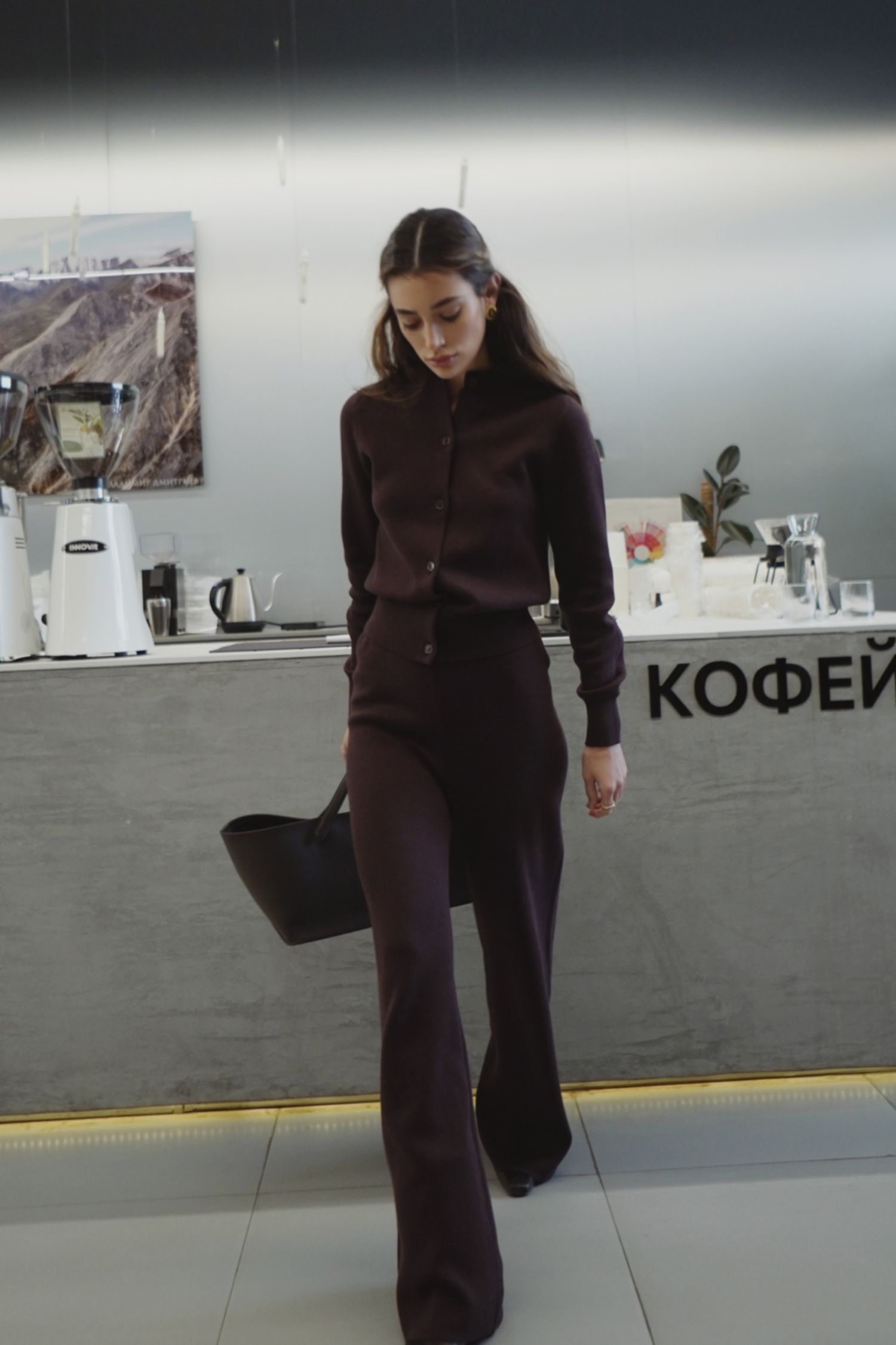 брюки fluffy, шоколад