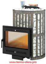 Печь ВЕЗУВИЙ Ураган Ковка 22 Панорама "М"