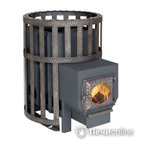 Дровяные печи-каменки Березка Викинг 24 ДТ-3 со стеклом полукругом