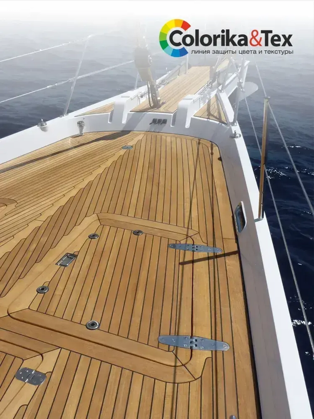 Лак для дерева яхтный алкидно-уретановый Colorika&Tex, для наружных и внутренних работ, глянцевый, 2.7 л.