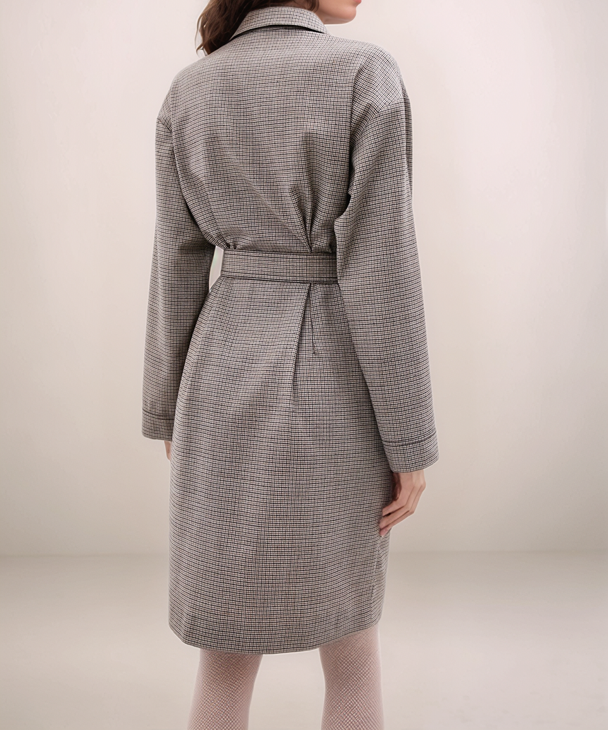 Платье из шерсти с поясом Max Mara