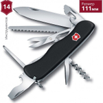 Нож Victorinox Outrider, 111 мм, 14 функций, черный