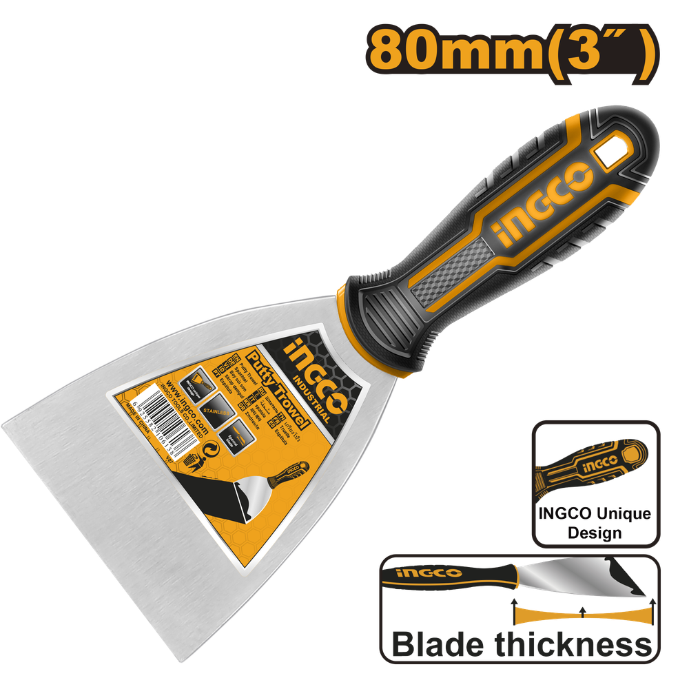 Шпатель малярный INGCO HPUT08080 INDUSTRIAL 80 мм