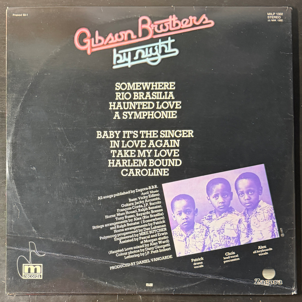 Виниловая пластинка Gibson Brothers - By Night LP