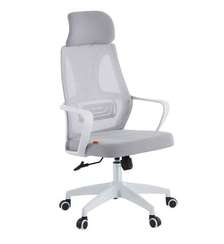 Офисное кресло Chairman CH636 белый пластик, светло-серый