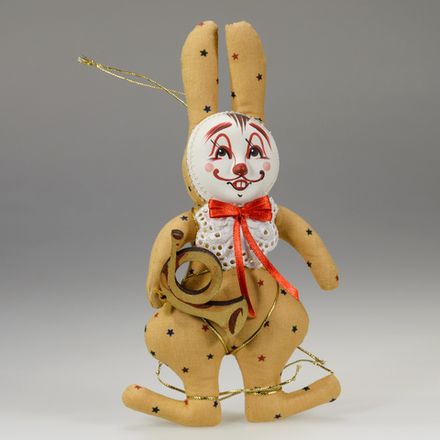 Ёлочная игрушка Кролик Музыкант
