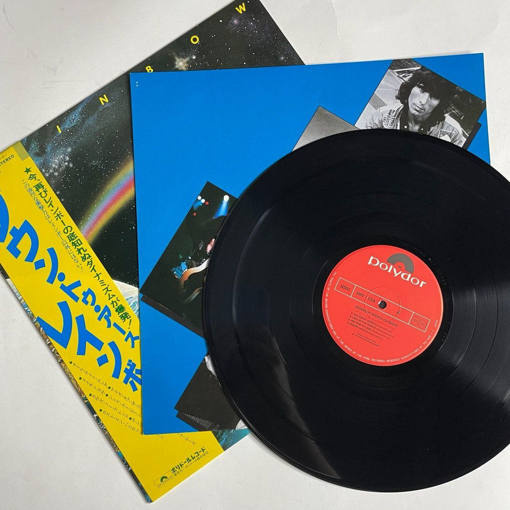 Винтажная виниловая пластинка LP Rainbow Down To Earth (Japan 1979) (Yellow Obi)