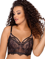 Бюстгальтер на косточках с дополнительными боковыми поддержками (Размер: 80G) (Цвет: черный)