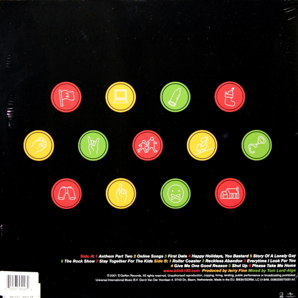 Blink-182 / Take Off Your Pants And Jacket (Coloured Vinyl)(LP)