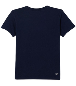 Детская теннисная футболка Lacoste Boys SPORT Tennis Technical Jersey Oversized Croc T-Shirt - Blue