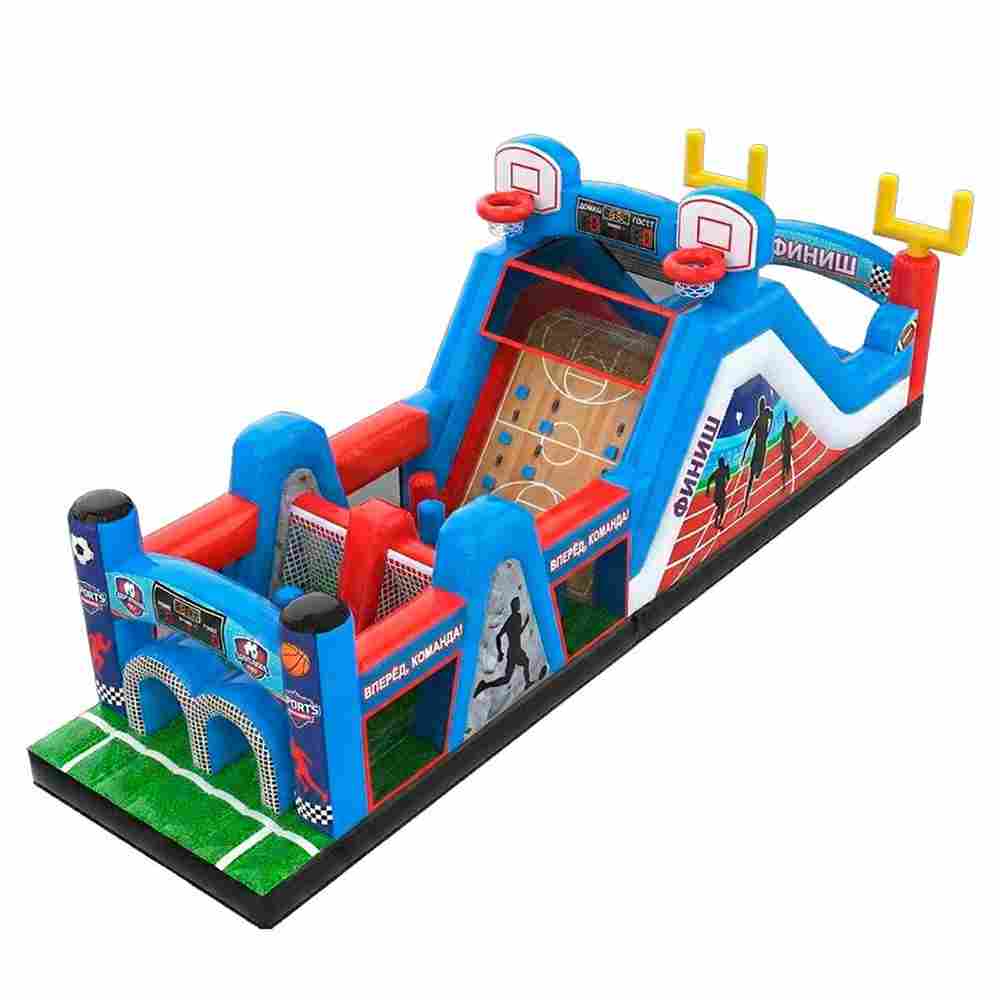 Надувная полоса препятствий «Спортивная арена», 12,2×3,3×4,7 м