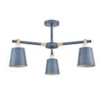8098/3C MODERNI LN25 271 синий/синий металл, дерево/металл Люстра потолочная Е27 3*60W 220V ROSALINA