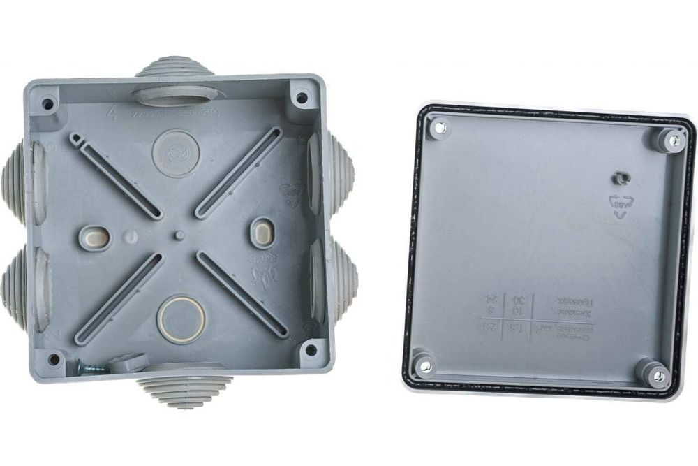 Коробка распределительная на винтах (HF) 100х100х50 IP55 Промрукав