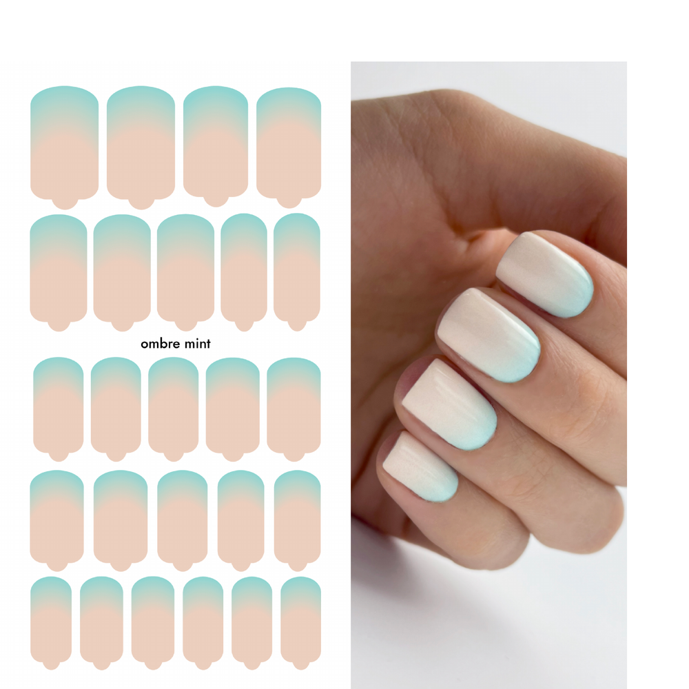 Пленки для маникюра Provocative Nails Ombre mint
