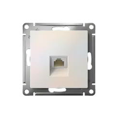 Розетка компьютерная AtlasDesign RJ45 кат.5E механизм жемчуж. SE ATN000483