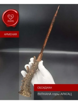 Обсидиановый клинок с рукояткой из косули 34 см (под заказ)