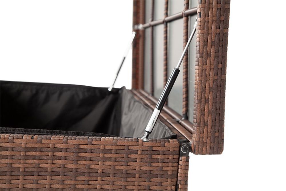 Порту, сундук водонепроницаемый из искусственного ротанга, цвет коричневый