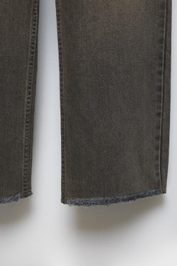 ZARA ДЖИНСЫ С ШИРОКИМИ ШТАНИНАМИ Z3D, КОРИЧНЕВЫЙ