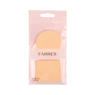 Farres FP003 Набор спонжей для макияжа круглый + квадратный