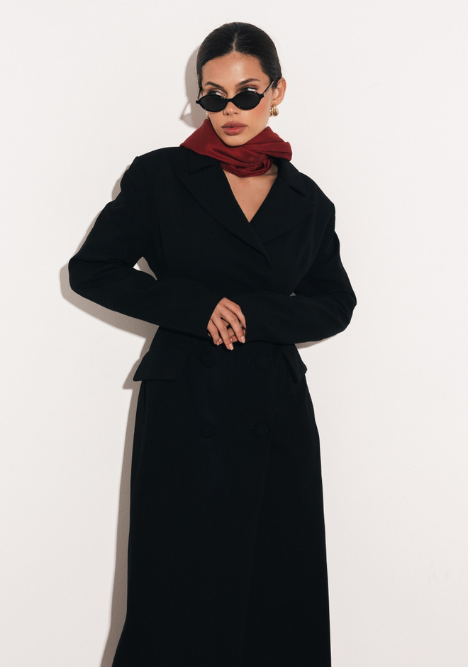 Двубортный тренч