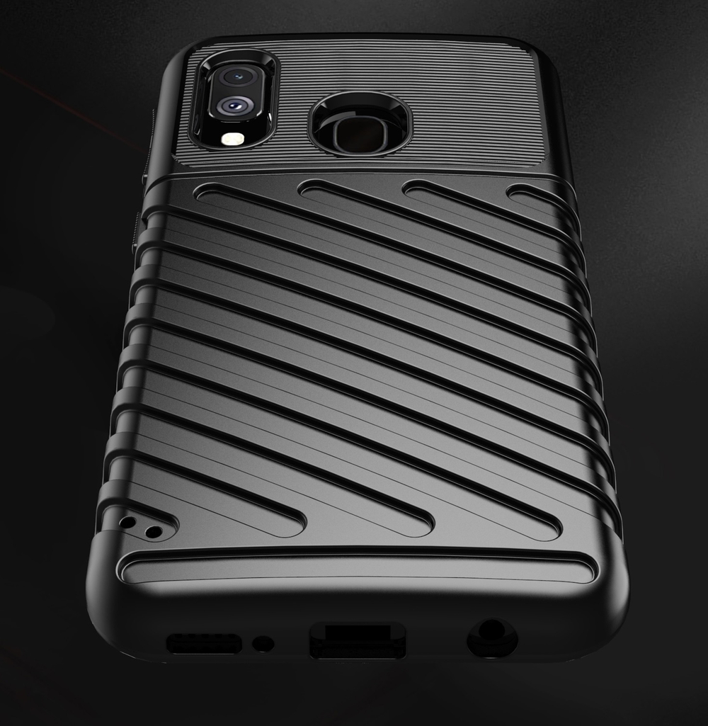 Чехол для Samsung Galaxy A40 цвет Black (черный), серия Onyx от Caseport