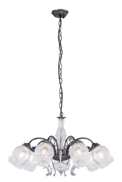 85642B/7 BK+SILVER (1) Люстра
