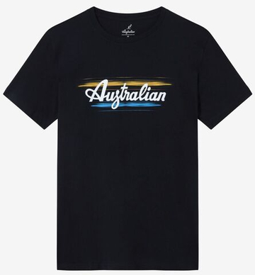 Футболка для мальчика теннисная Australian Ace T-Shirt - небесный