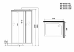 Душевая кабина Niagara Classic NG-43185-14Q 110x80
