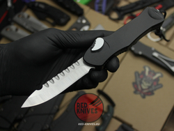 Нож Heretic Hydra V4 Single Edge S/E Standard - черная рукоять, светлый клинок